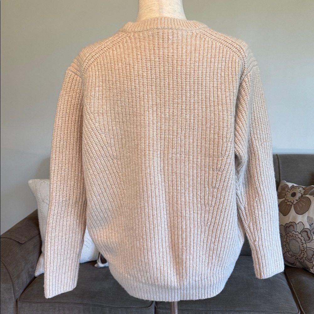 Athleta Beige/Oatmeal color Ribbed Knit Sweater - Picture 10 of 10